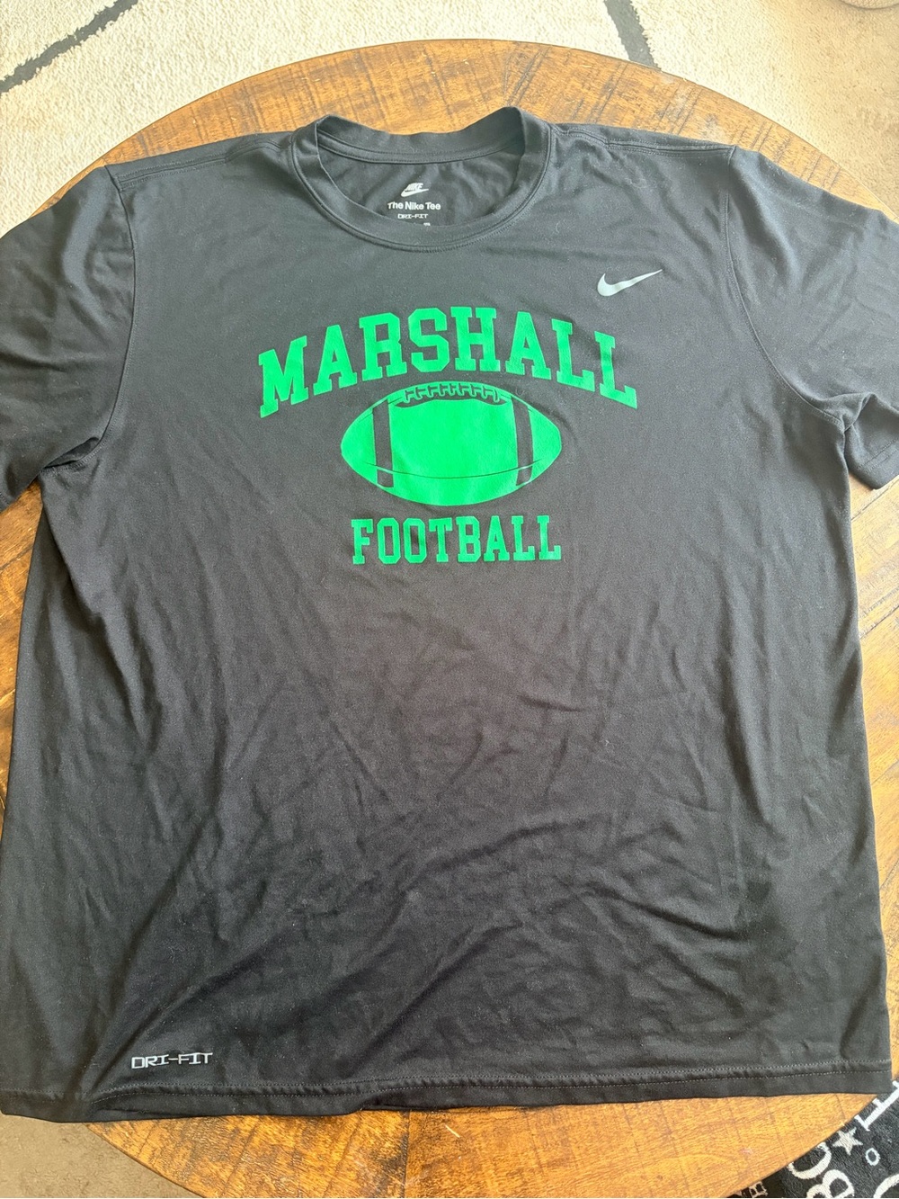 Nike Black Tee - Marshall Football
